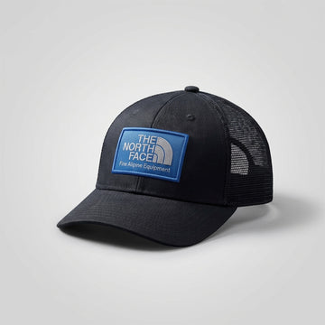 The North Face Patch Mesh Trucker Cap – Premium Quality (Black)