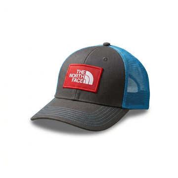 The North Face Red Patch – Grey & Sky Blue