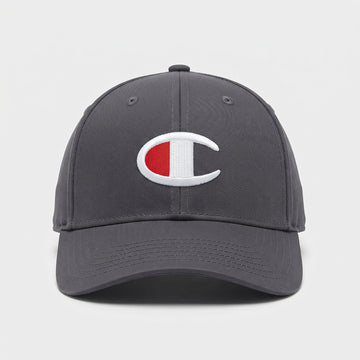 Champion Classic Embroidered Baseball Cap – Charcoal Grey