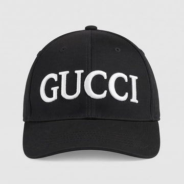 Gucci Style Black Baseball Cap – Premium Unisex Adjustable
