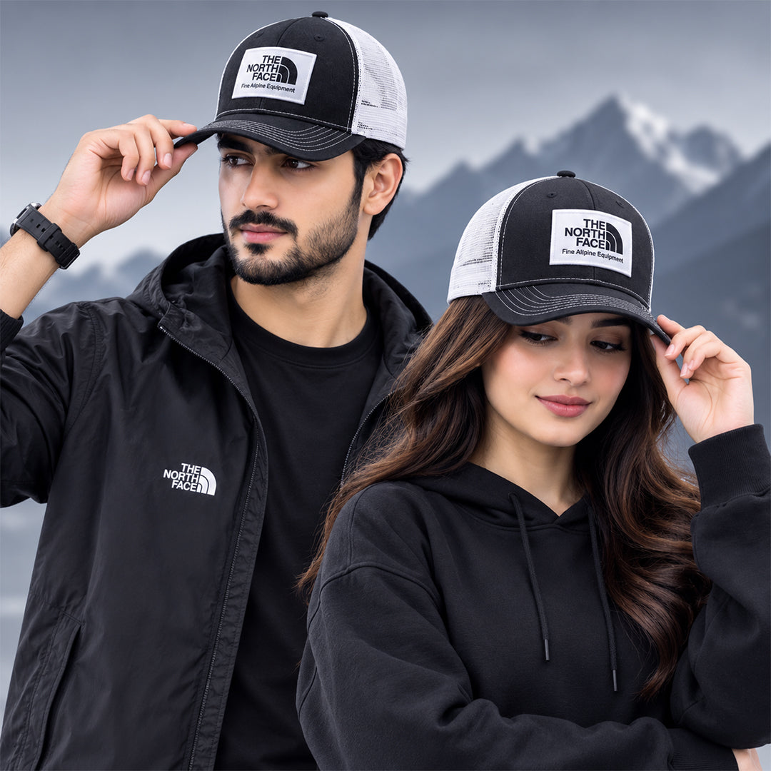 The North Face Fine Alpine Patch Trucker Cap – Black