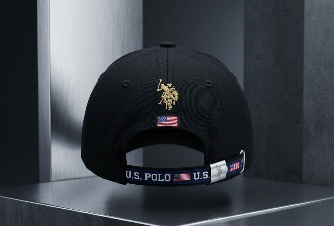 U.S. Polo Assn. Premium Cap – Split Plaid & Black Edition