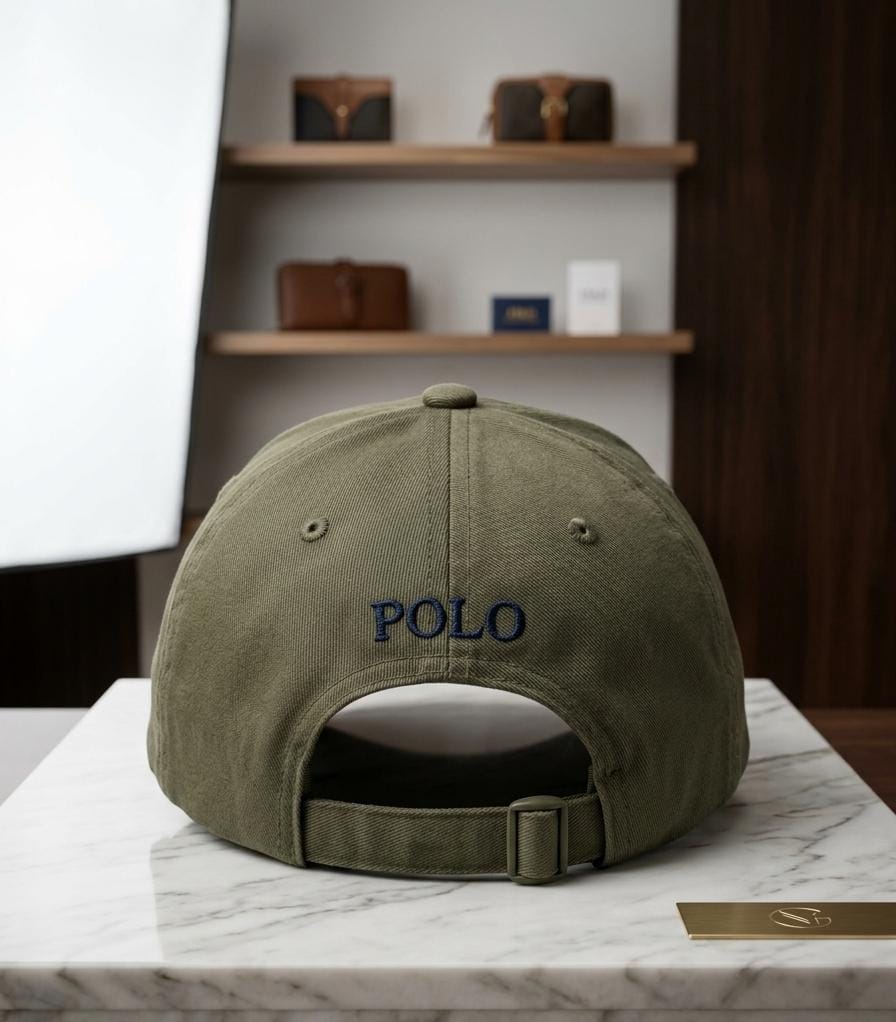 Polo Ralph Lauren Embroidered Logo Cotton Twill Ball Cap - Olive Green