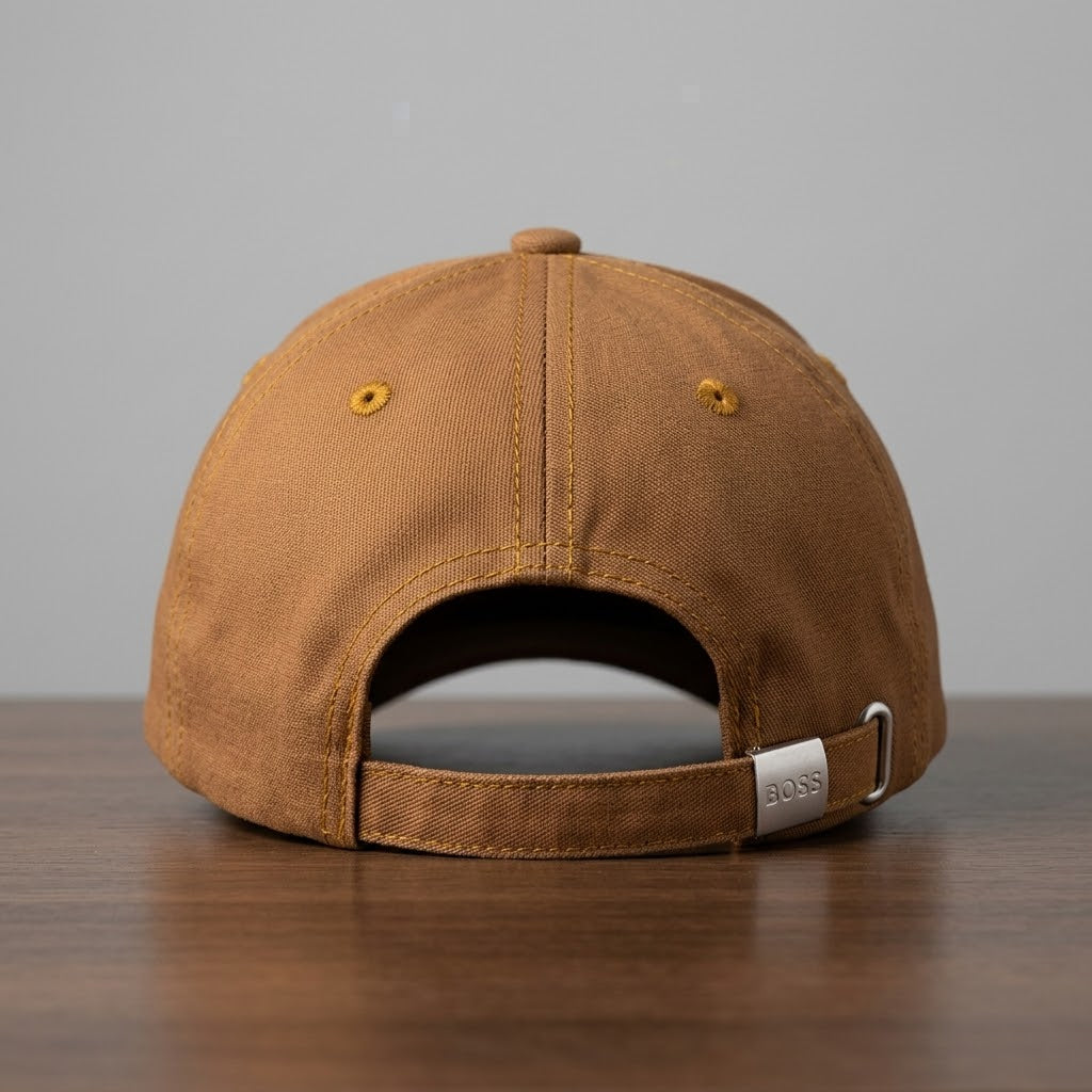 Premium BOSS Black Embroidered Cotton Baseball Cap – Brown