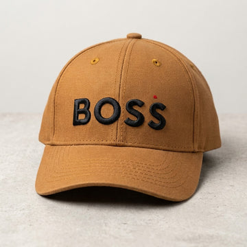 Premium BOSS Black Embroidered Cotton Baseball Cap – Brown