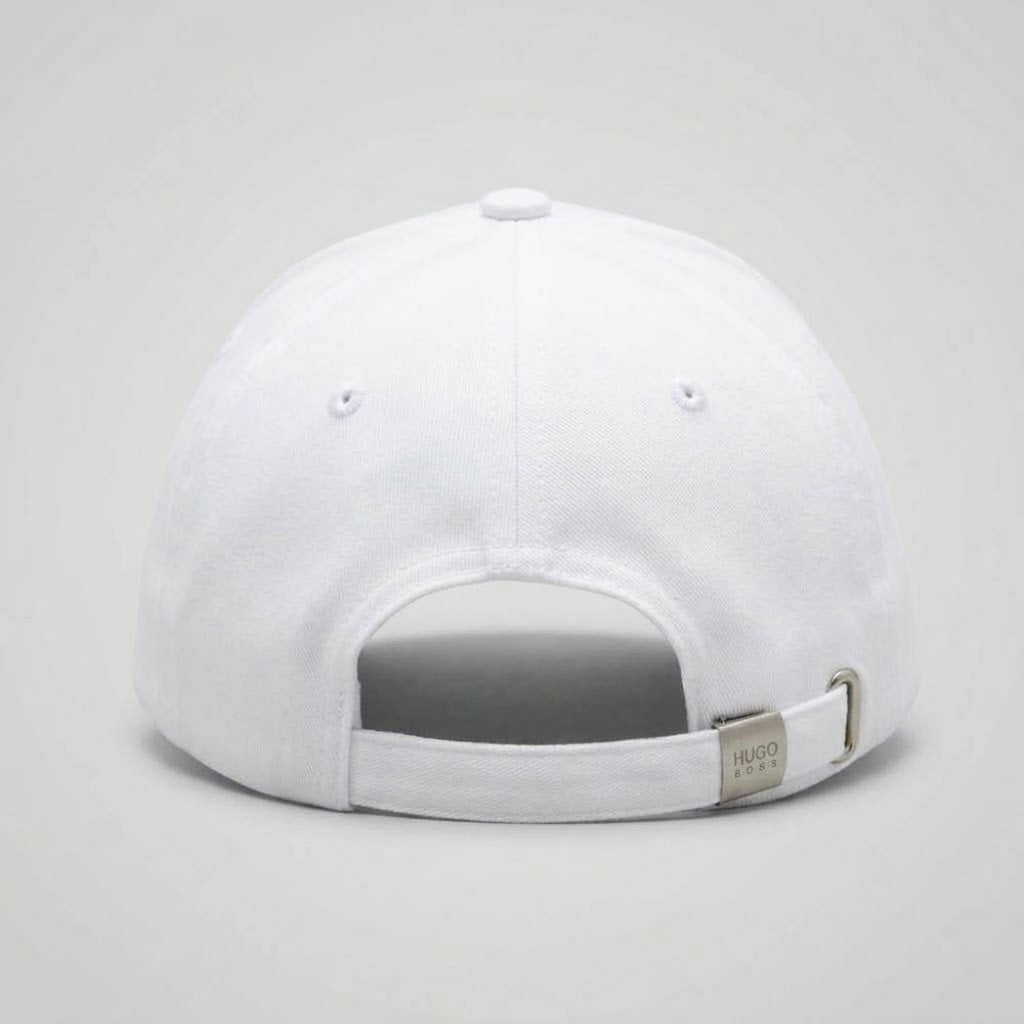 Hugo Boss Logo Cotton Baseball Cap – White