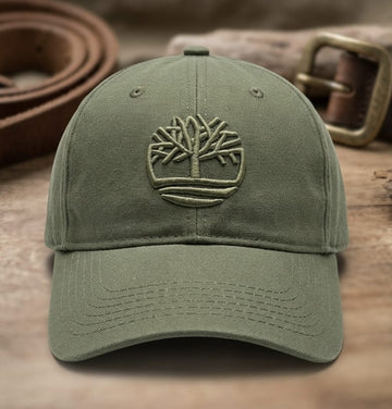 Premium Timberland Tree Logo Olive Green Cap for Men & Women