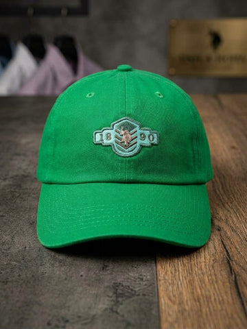US Polo Assn. Embroidered Green Baseball Cap – Premium Cotton