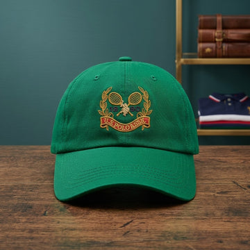 U.S. Polo Assn. Gold Crest Embroidered Green Cap