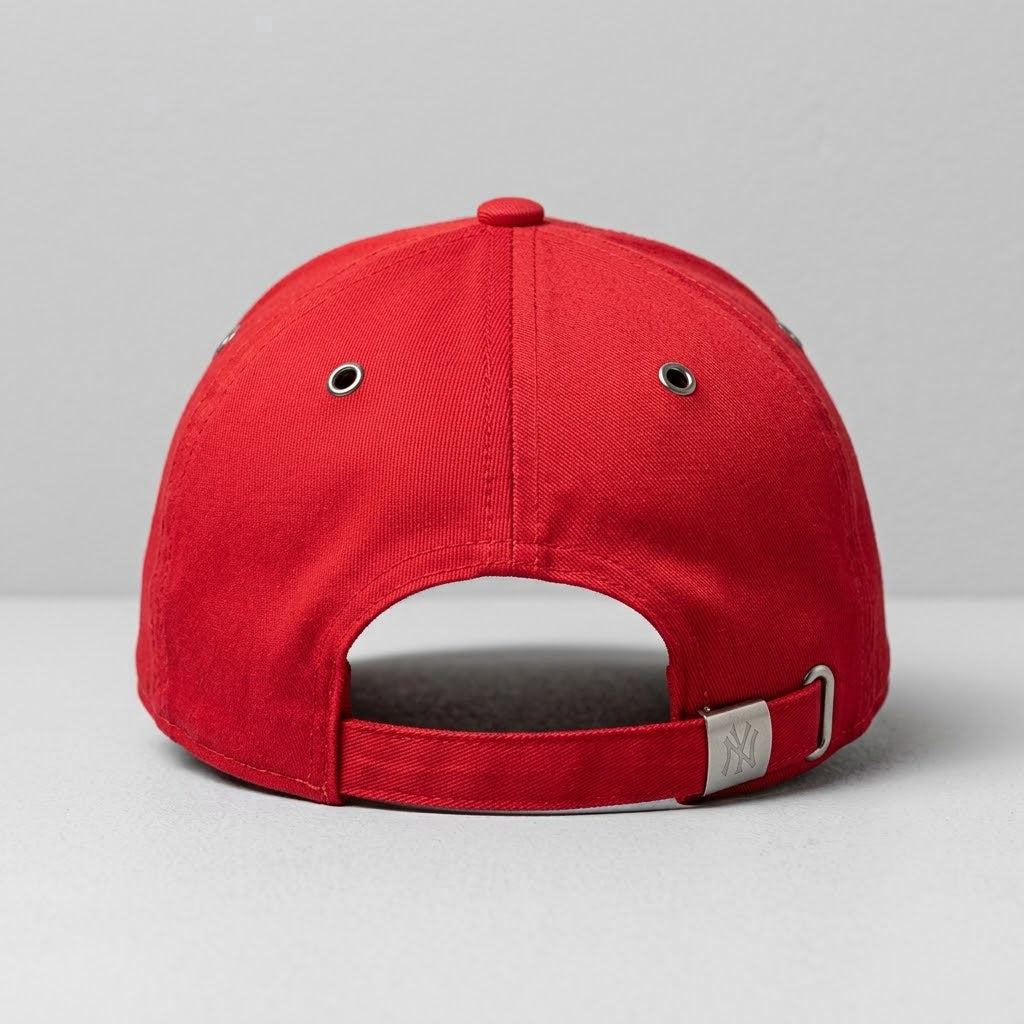 NY New York Yankees Red Embroidered Baseball Cap